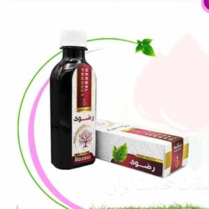 شربت رضوی (تقویت عمومی و افزایش انرژی بدن، کاهش کم خونی، و تقویت قلب)